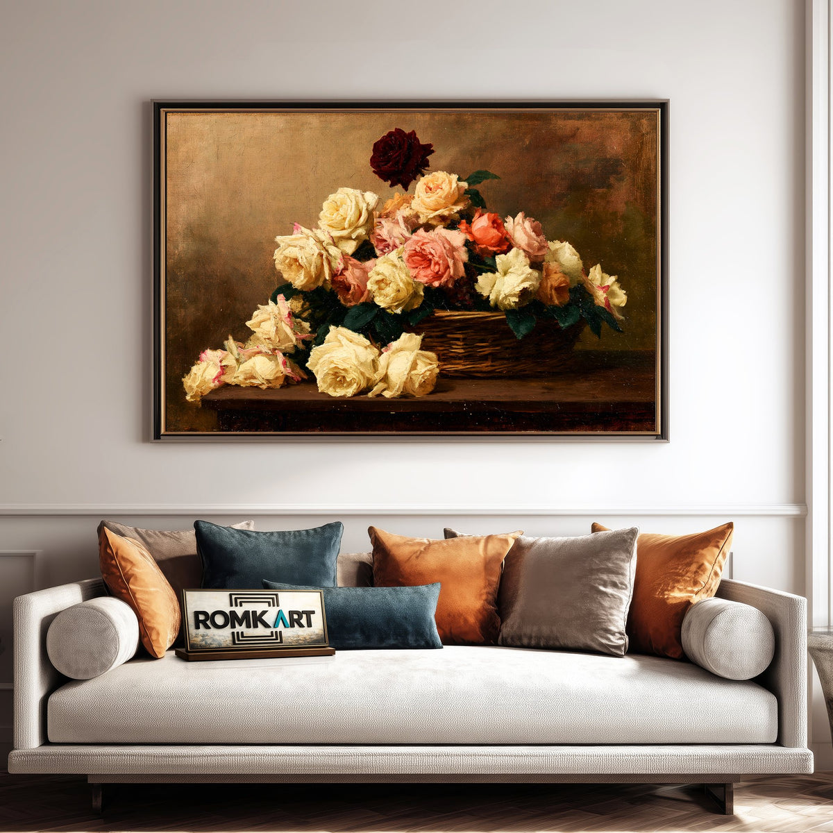 Rose Floral Still Life Oil Painting - image 4