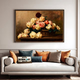 Rose Floral Still Life Oil Painting - image 4