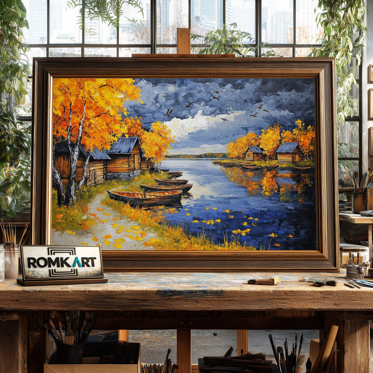 Russian Landscape Oil Painting - image 2
