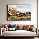 Rustic Countryside Cottage Oil Painting - image 4