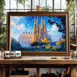 Sagrada Família, Barcelona Architectural Oil Painting - image 2