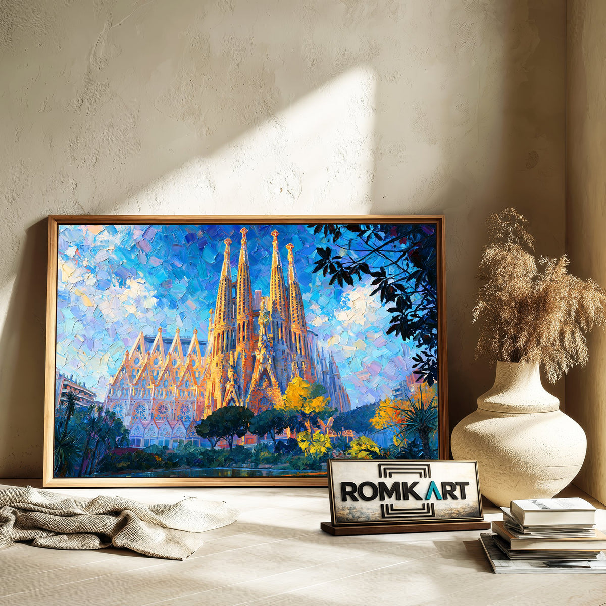 Sagrada Família, Barcelona Architectural Oil Painting - image 6