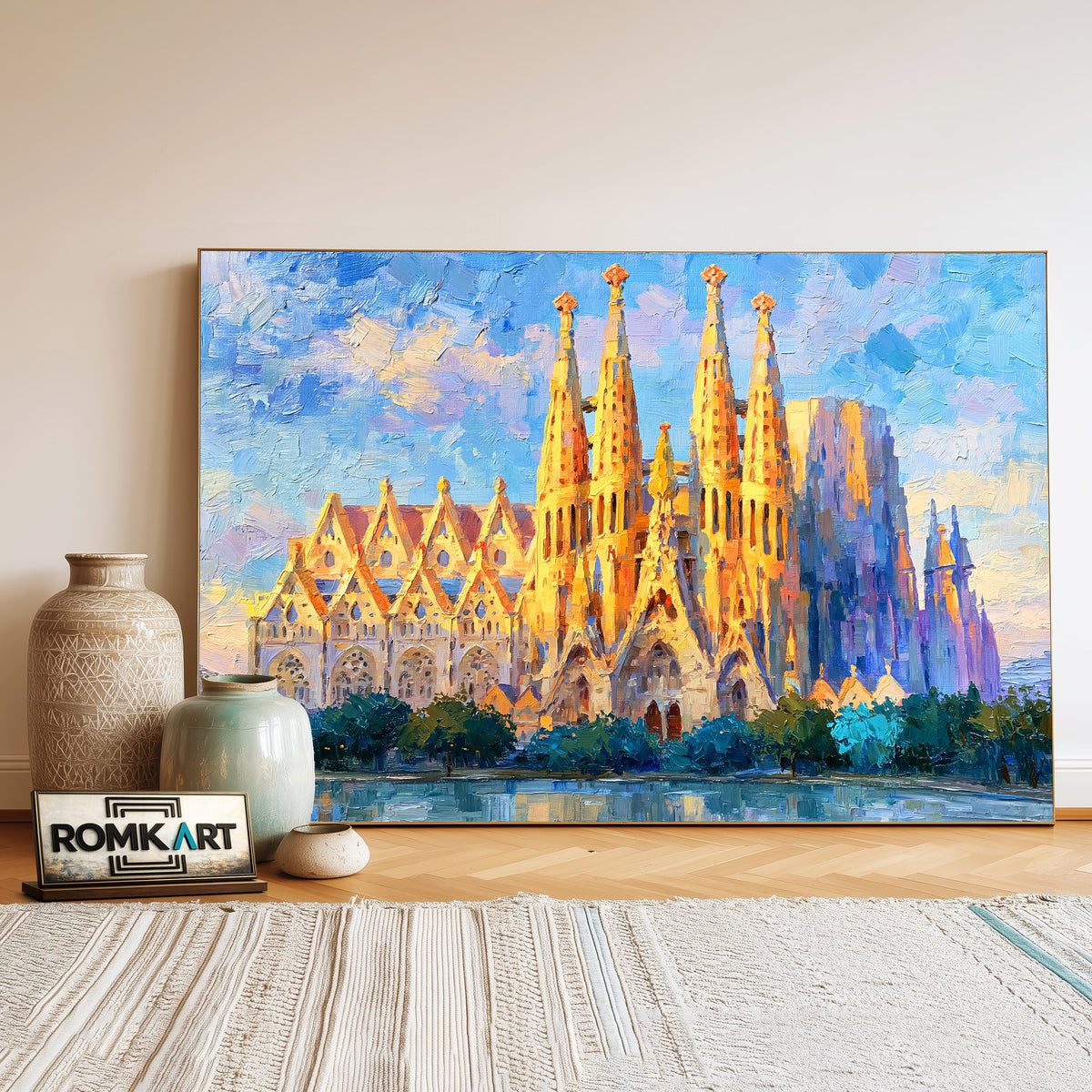 Sagrada Família Architectural Oil Painting - image 3