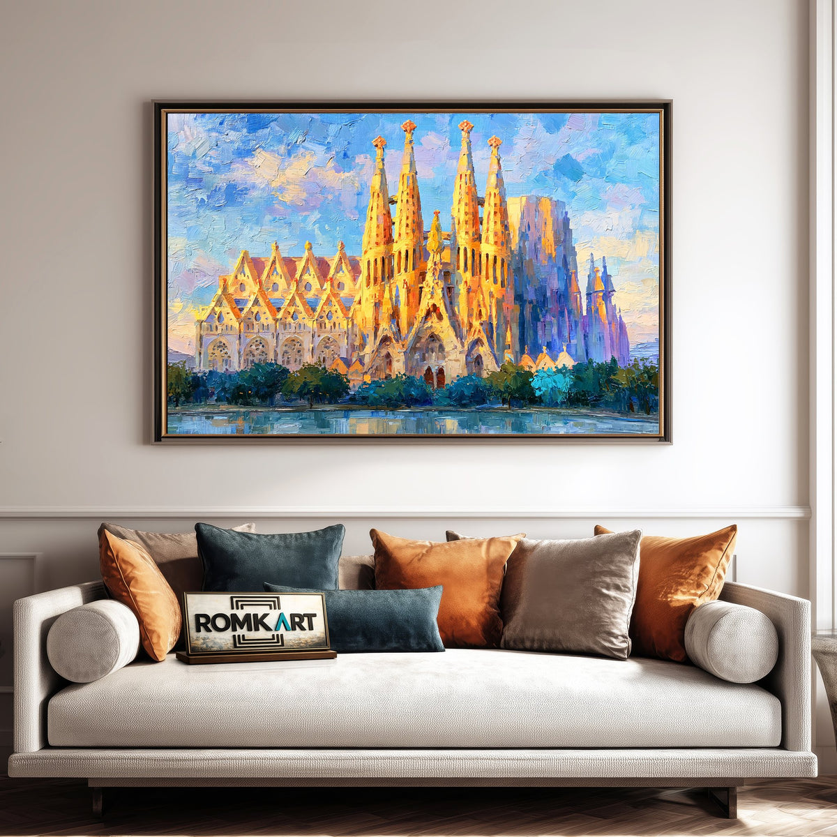 Sagrada Família Architectural Oil Painting - image 4