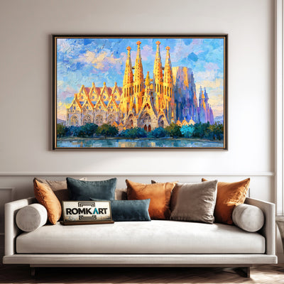 Sagrada Família Architectural Oil Painting - image 4