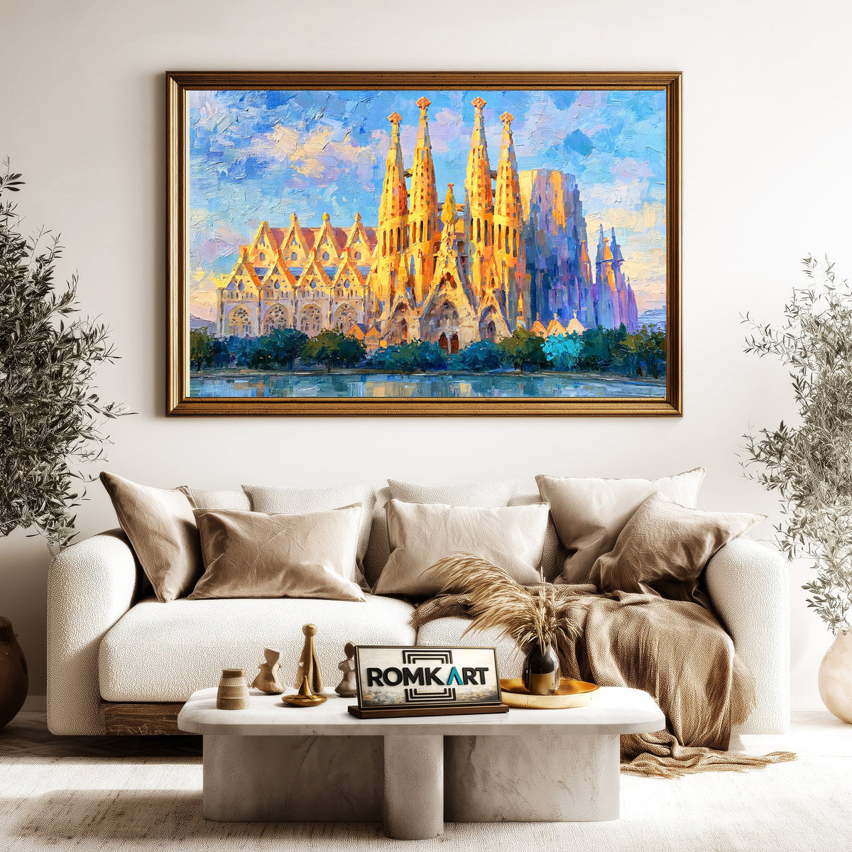 Sagrada Família Architectural Oil Painting - image 5