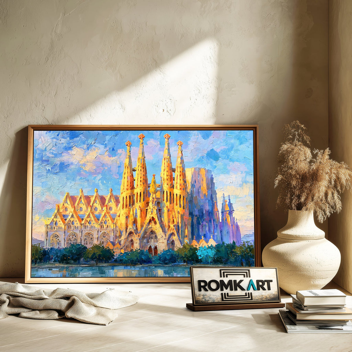 Sagrada Família Architectural Oil Painting - image 6