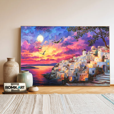 Santorini Oil Painting - image 3