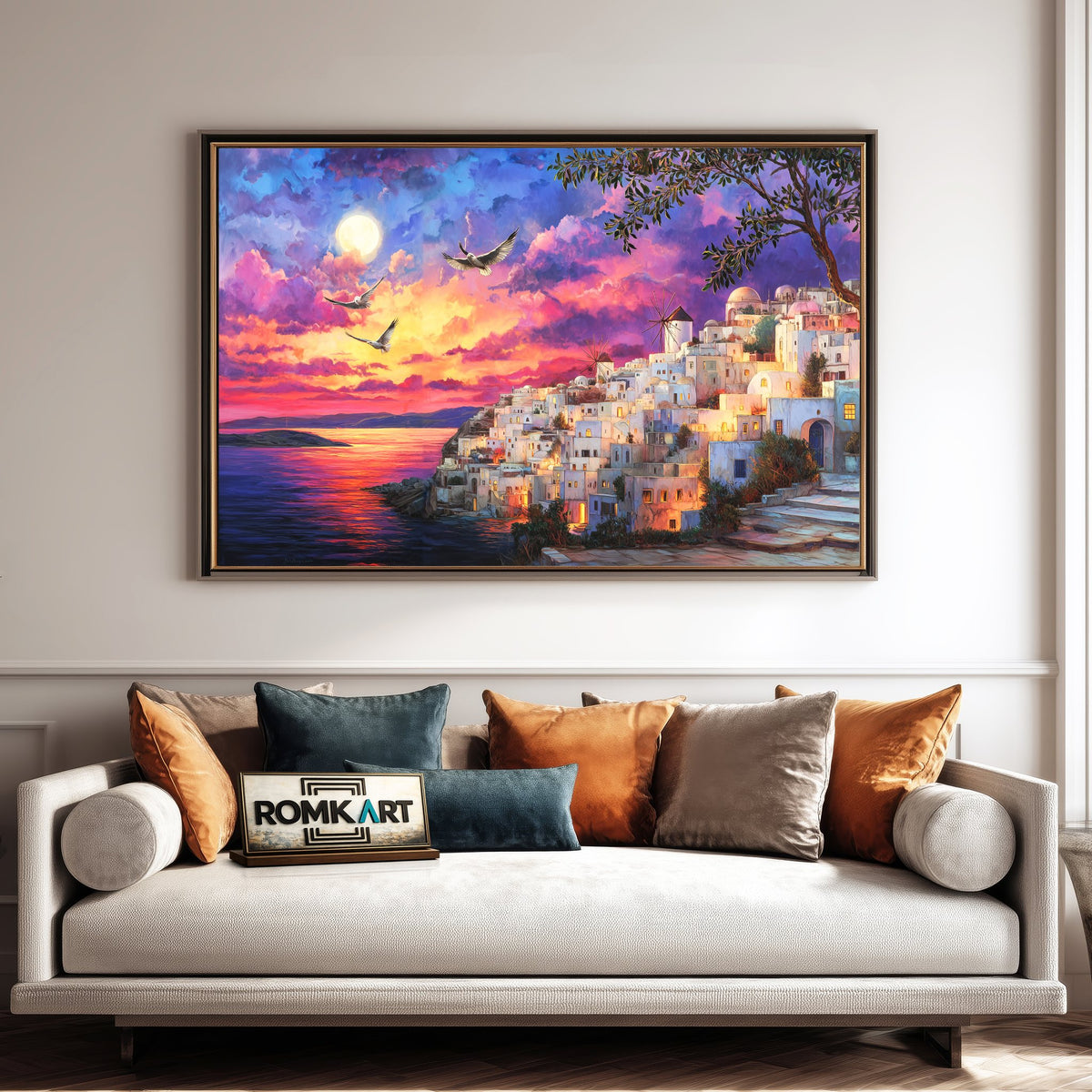 Santorini Oil Painting - image 4