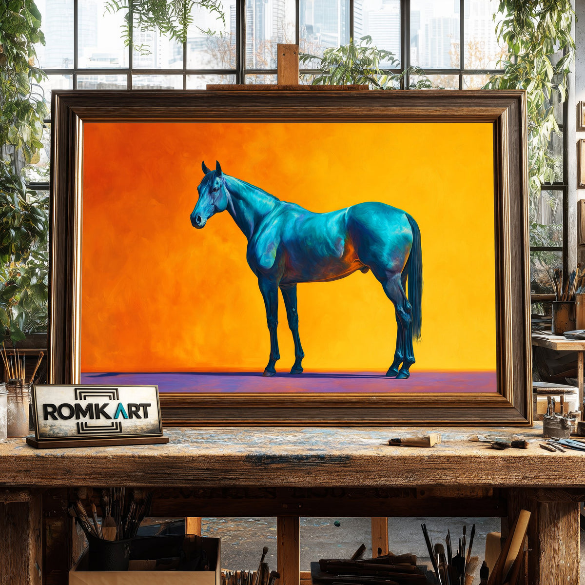 Shadows Of Horse Oil Painting - image 2