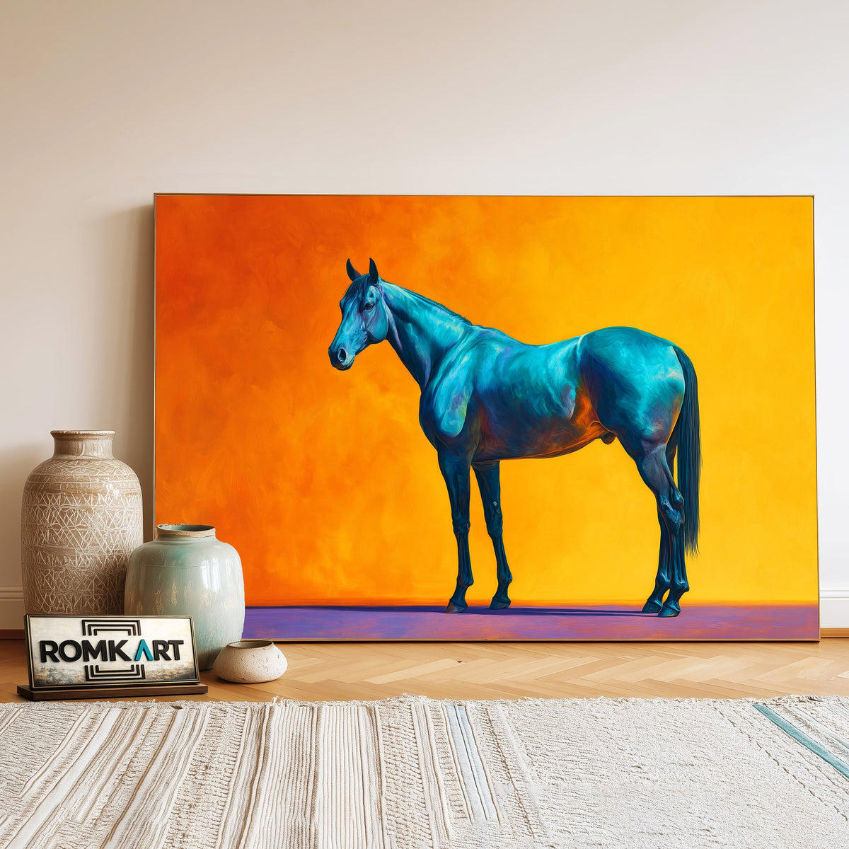 Shadows Of Horse Oil Painting - image 3