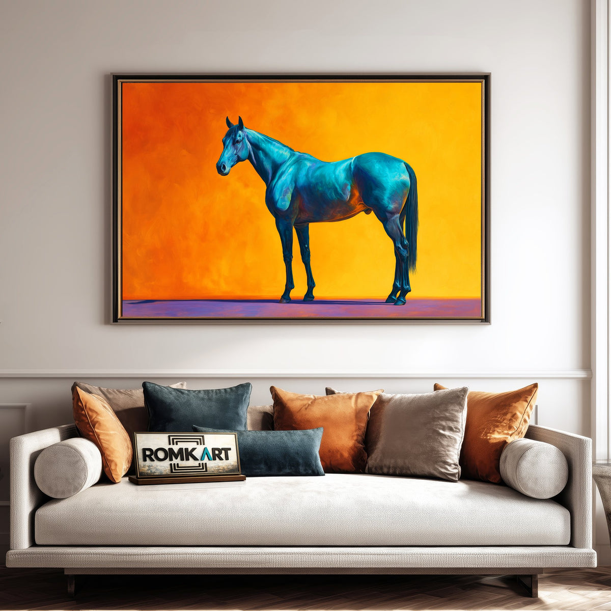 Shadows Of Horse Oil Painting - image 4