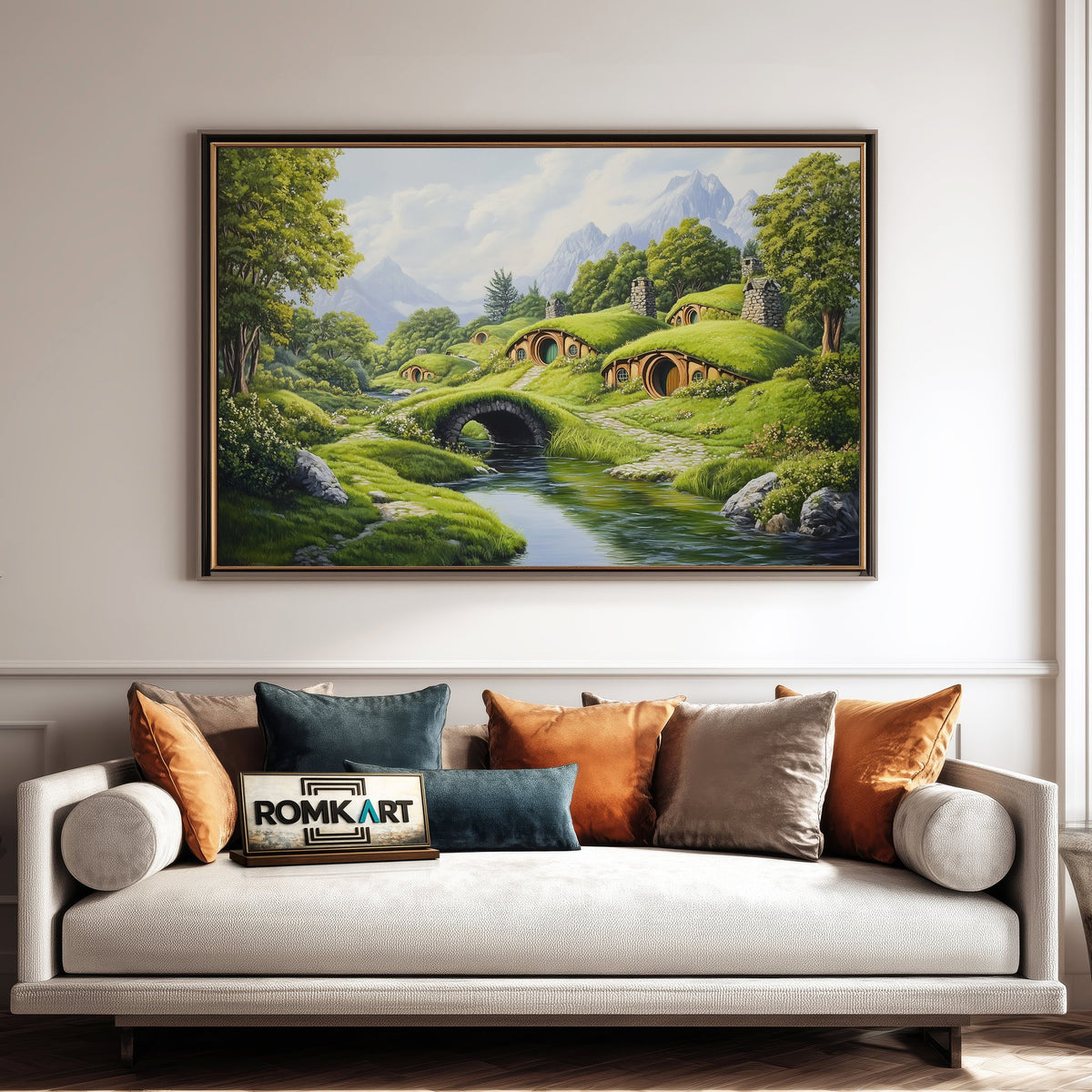 Shire Hobbiton Fantasy Oil Painting - image 4