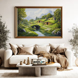 Shire Hobbiton Fantasy Oil Painting - image 5