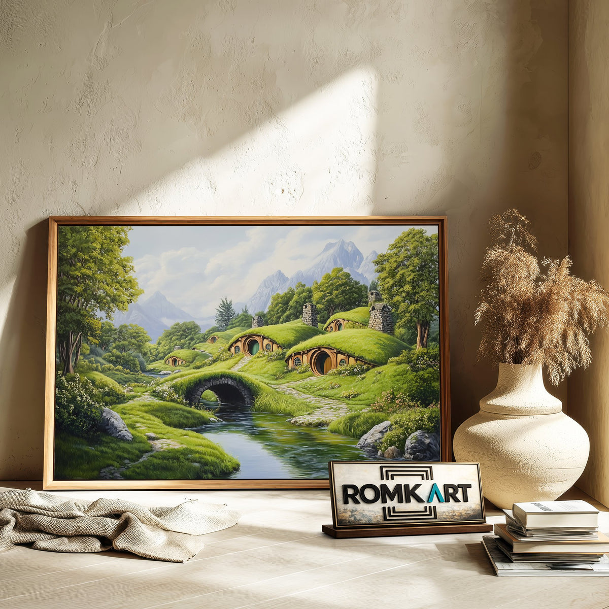 Shire Hobbiton Fantasy Oil Painting - image 6