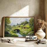 Shire Hobbiton Fantasy Oil Painting - image 6