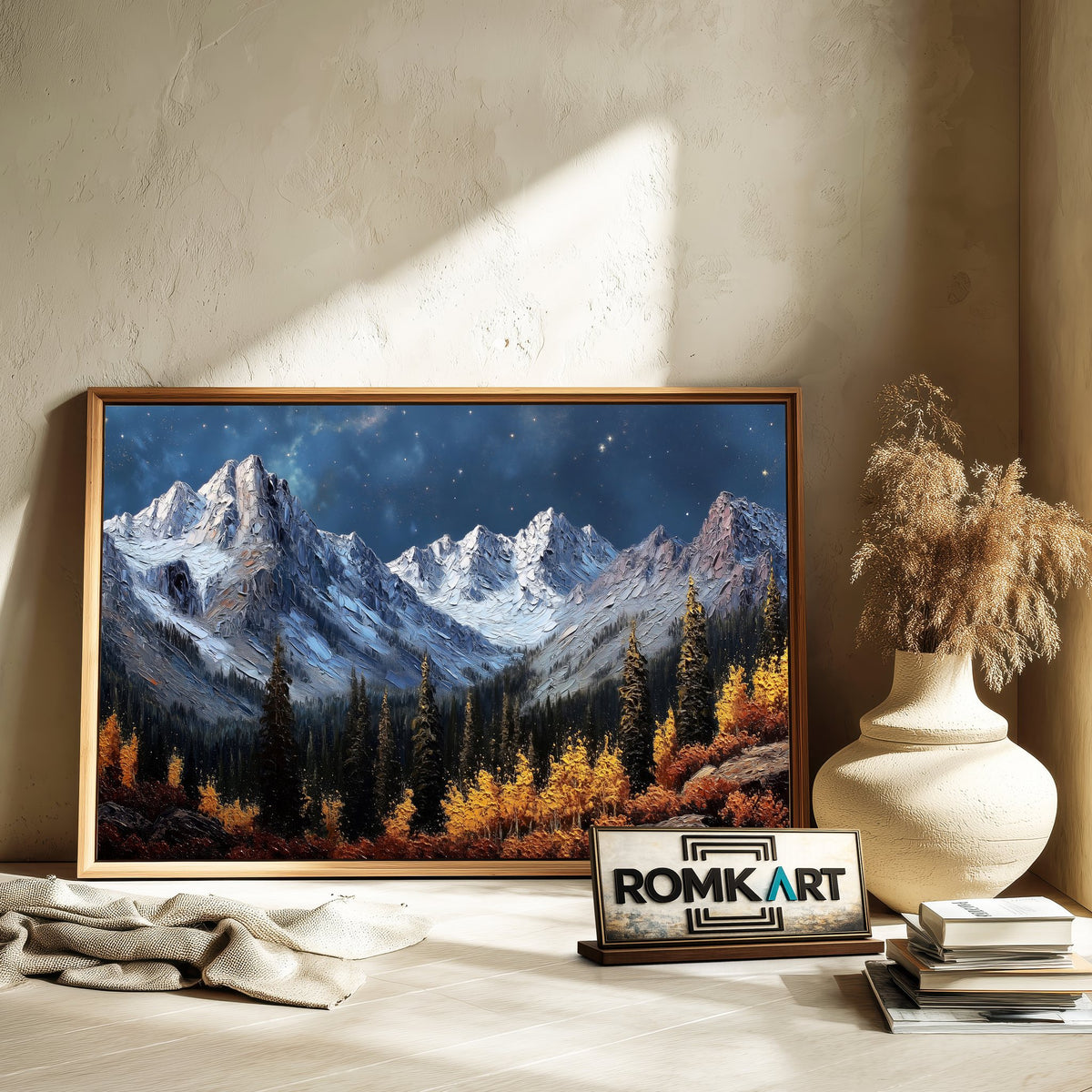 Sneffels Wilderness at Night Forest Landscape Oil Painting - image 6