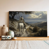 Solitary Knight Historical Oil Painting - image 3