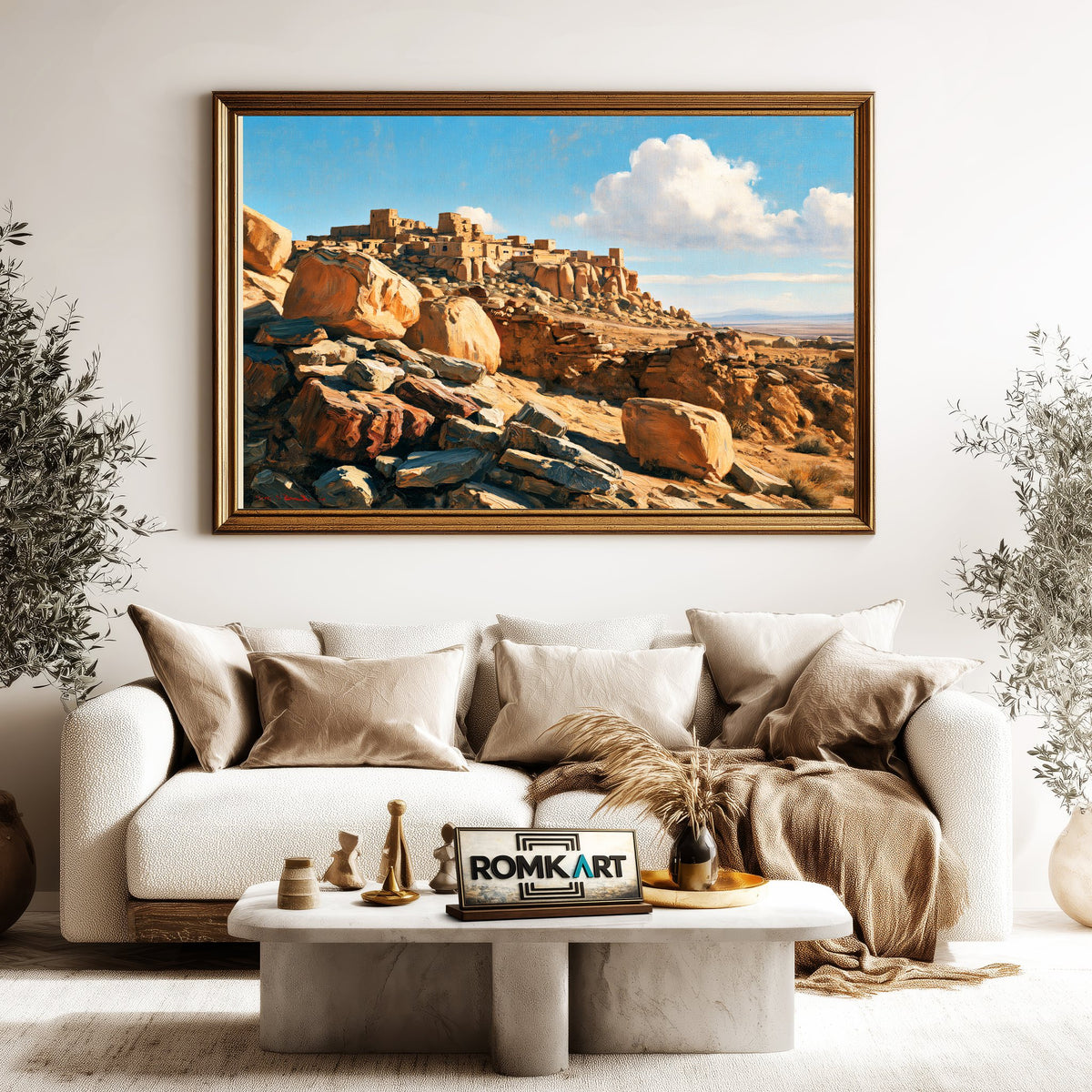 Southwestern Desert Oil Painting - image 5