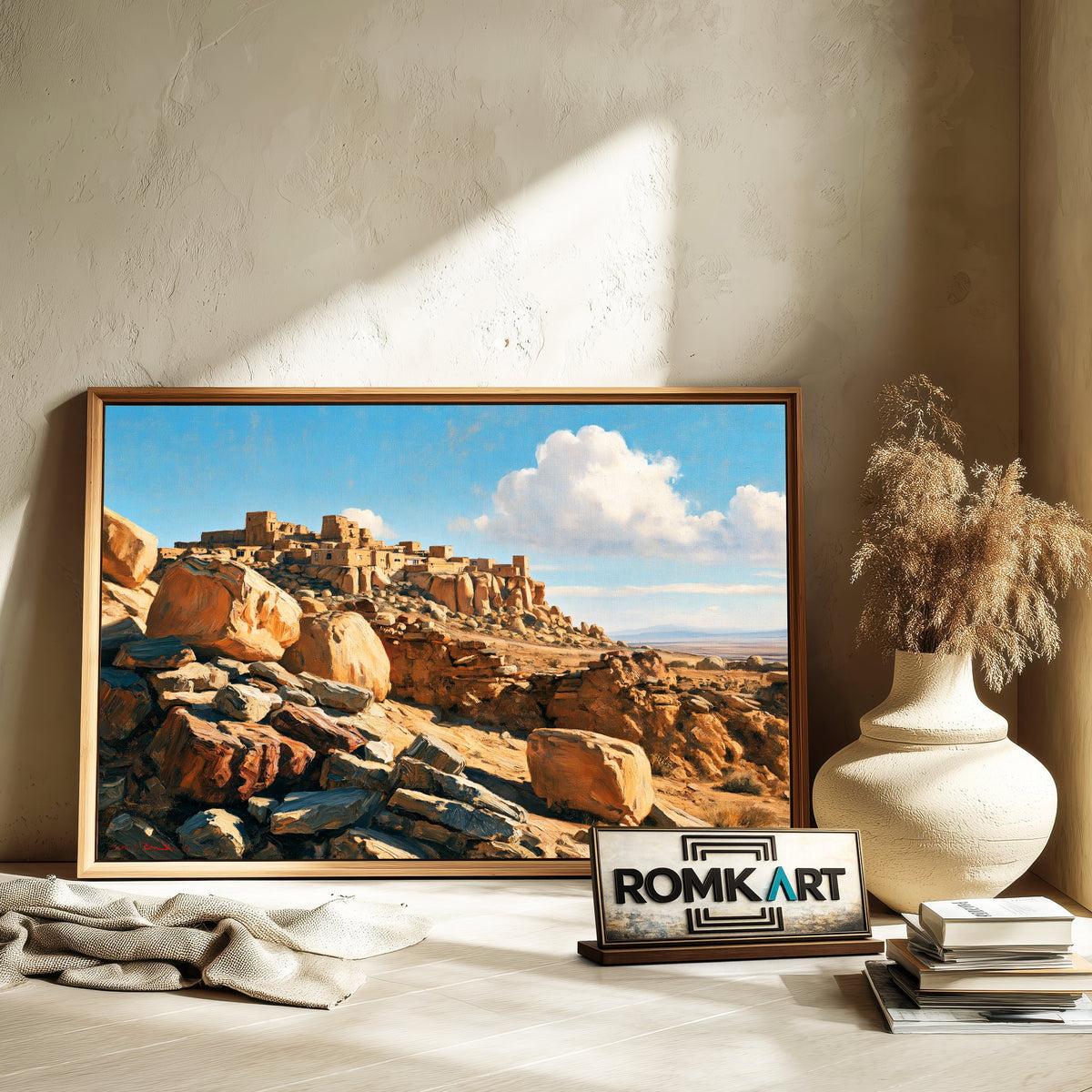Southwestern Desert Oil Painting - image 6