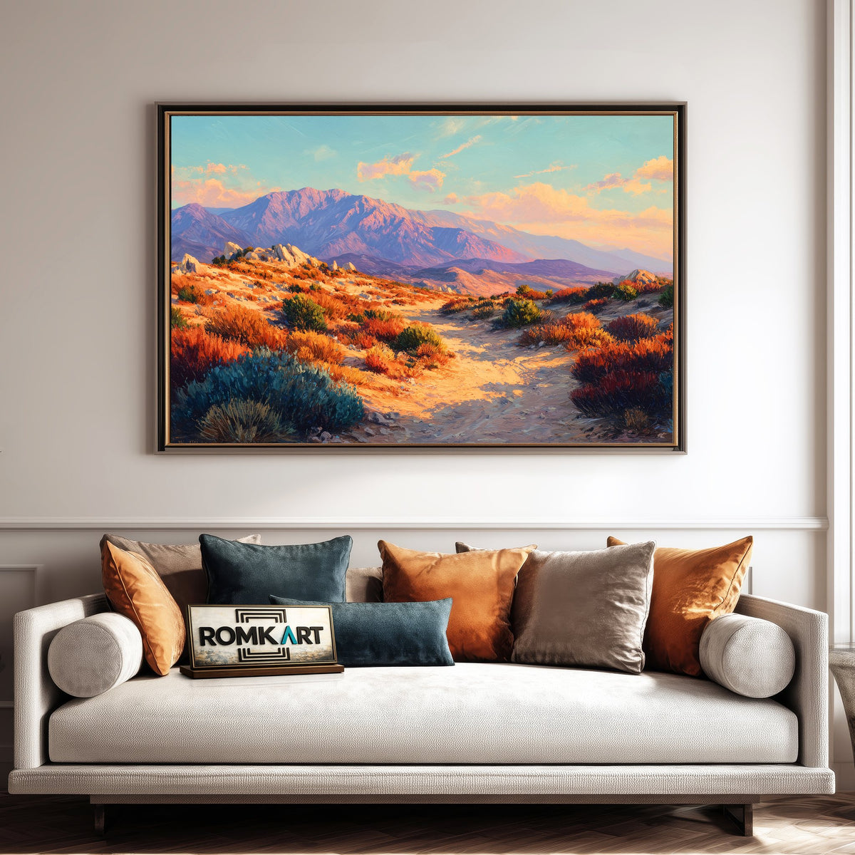 Southwestern Desert Landscape Oil Painting - image 4