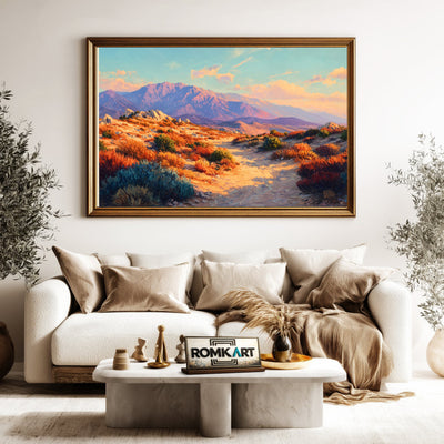 Southwestern Desert Landscape Oil Painting - image 5
