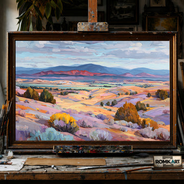 Southwestern Desert Valley hand-painted oil painting on canvas