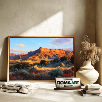 Southwestern Mesa Desert Landscape Oil Painting - image 6