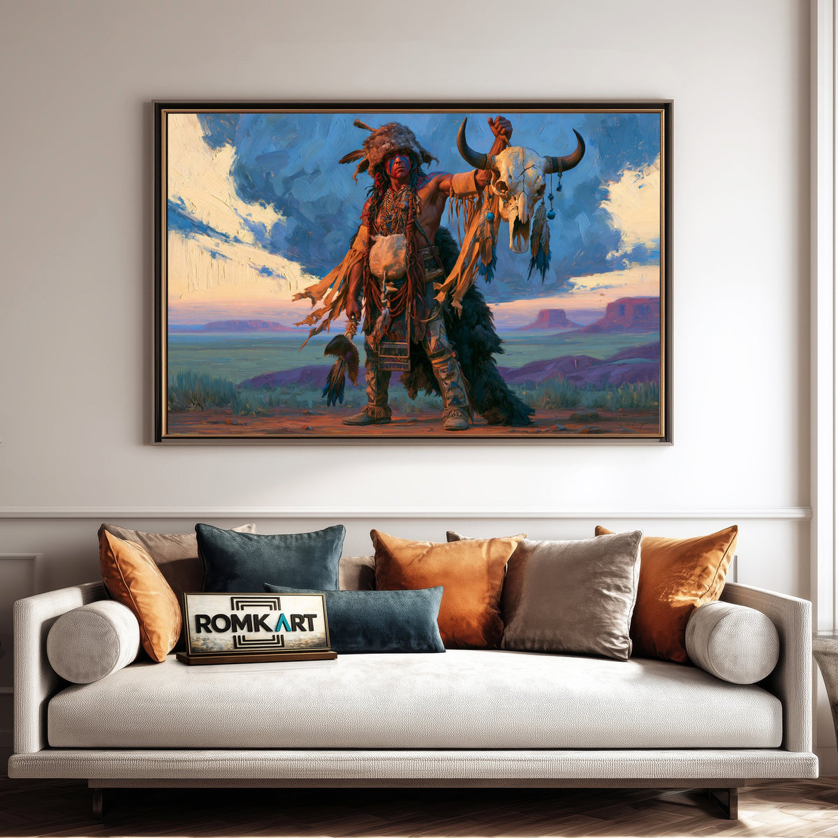 Southwestern Native American Oil Painting - image 4
