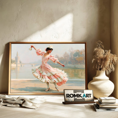 Spanish Bolero Dancer Oil Painting - image 6