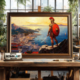 Spartan Warrior and His Empire Historical Oil Painting - image 2