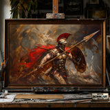 Spartan Warrior hand-painted oil painting on canvas