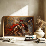 Spartan Warrior Historical Oil Painting - image 6