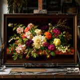 Spring flower still life - Hand-Painted Oil Painting - View 1