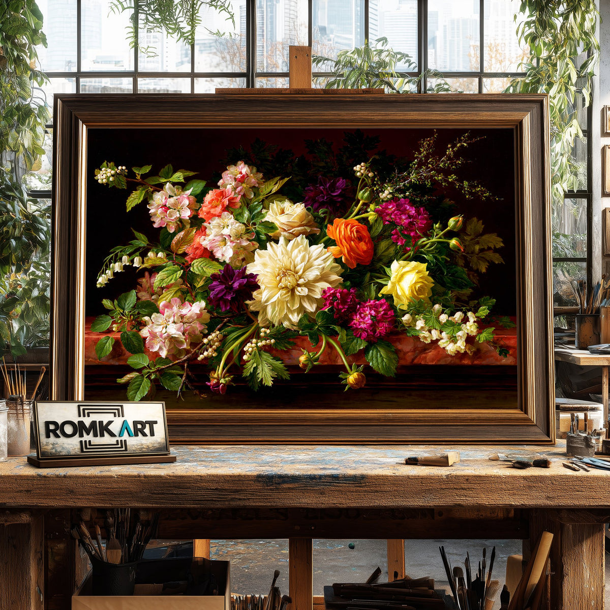 Spring Flower Still Life Oil Painting - image 2