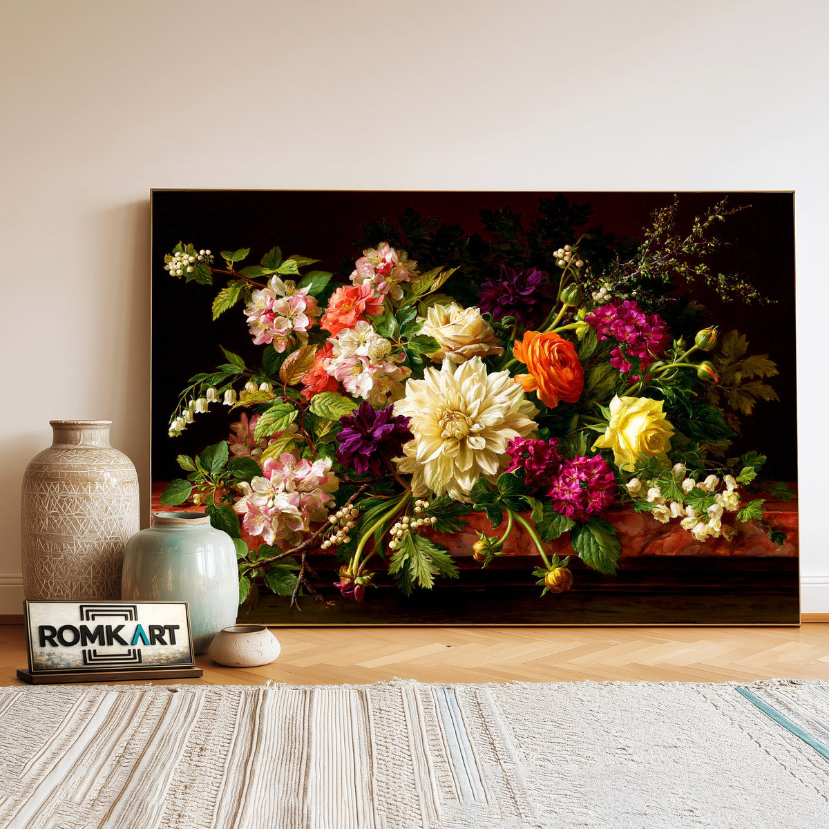 Spring Flower Still Life Oil Painting - image 3