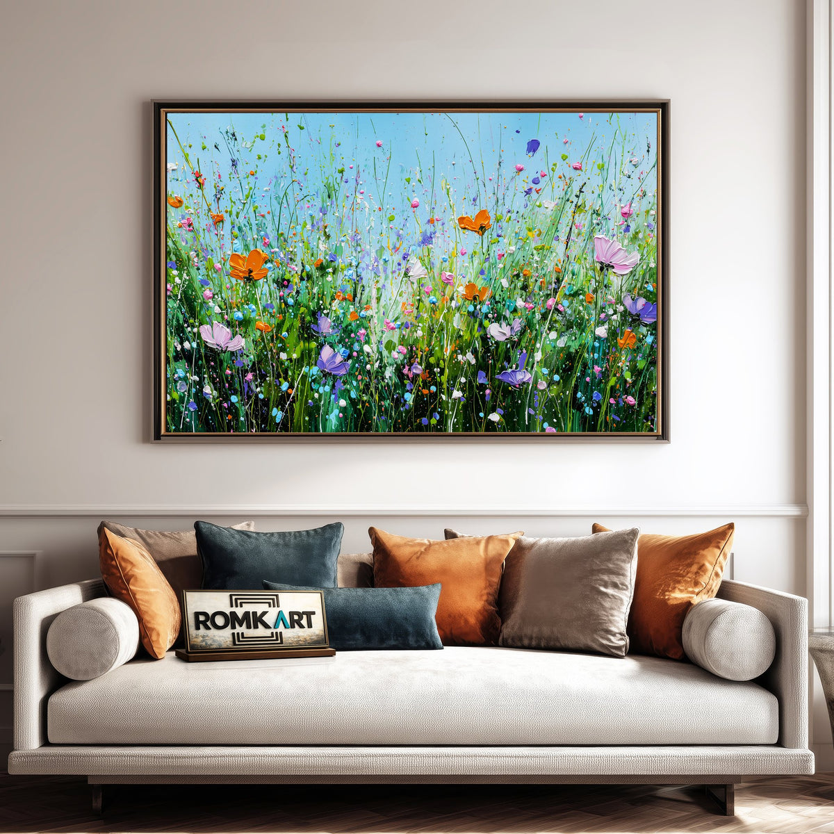 Spring Wildflower Floral Oil Painting - image 4