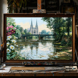 St. Paul's Church, Strasbourg hand-painted oil painting on canvas
