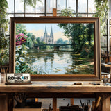 St. Paul's Church, Strasbourg Architectural Oil Painting - image 2