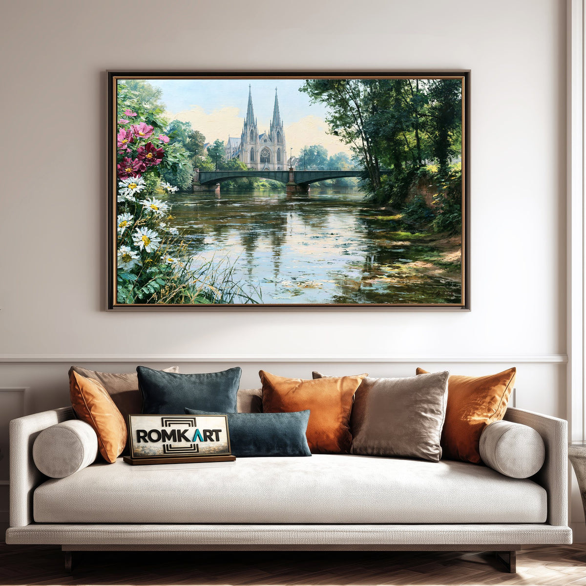 St. Paul's Church, Strasbourg Architectural Oil Painting - image 4