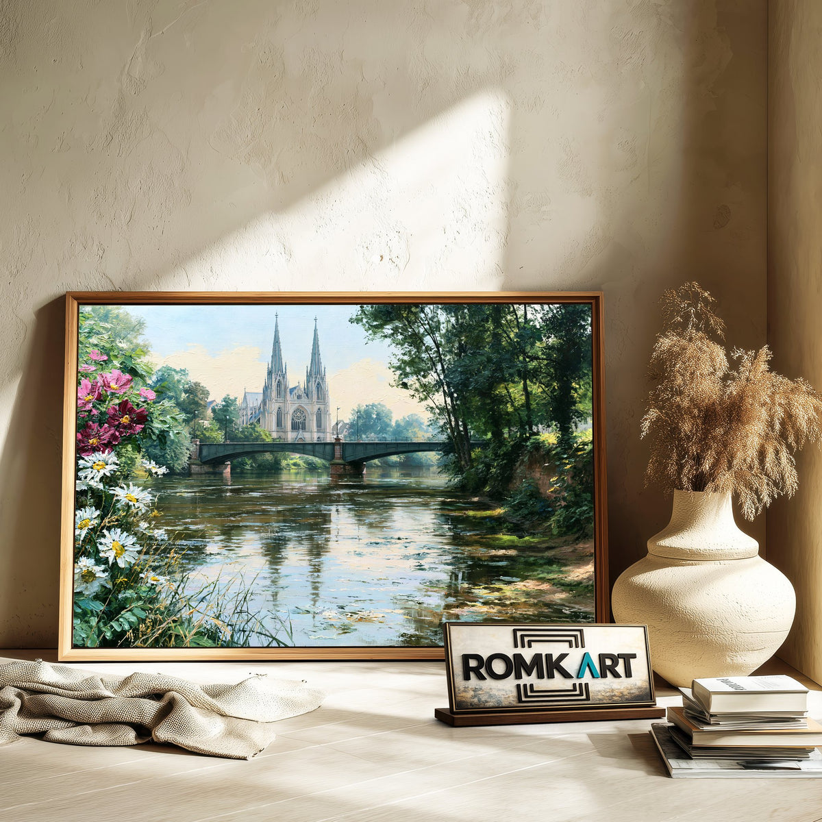 St. Paul's Church, Strasbourg Architectural Oil Painting - image 6
