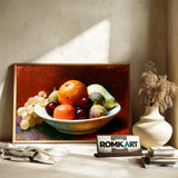 Still Life Bowl Of Fruit Oil Painting - image 6