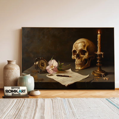 Still Life Skull Oil Painting - image 3