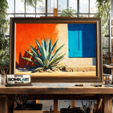 Striking Agave Americana Oil Painting - image 2