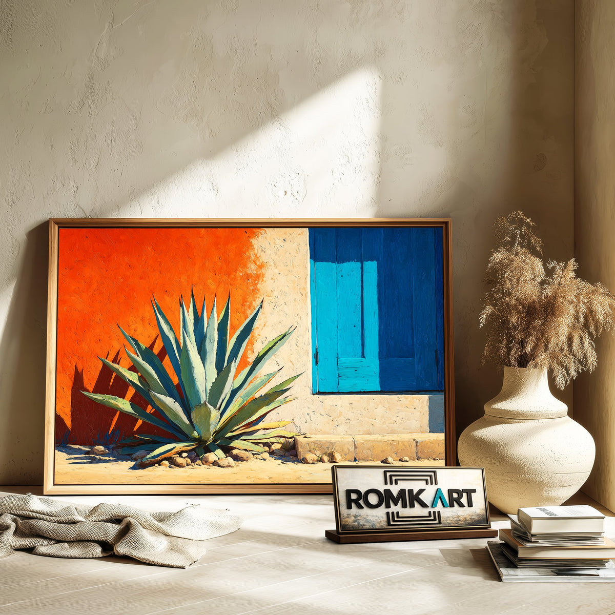 Striking Agave Americana Oil Painting - image 6