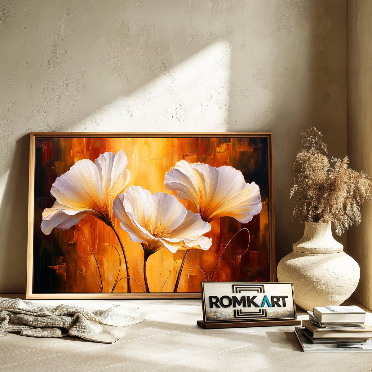Stylized Flowers Oil Painting - image 6