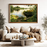 Summer Lakeside Oil Painting - image 5