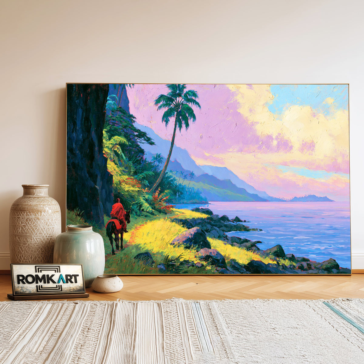 Tahitian Bridle Path Oil Painting - image 3