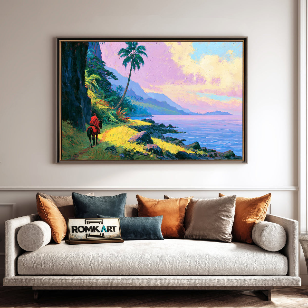 Tahitian Bridle Path Oil Painting - image 4