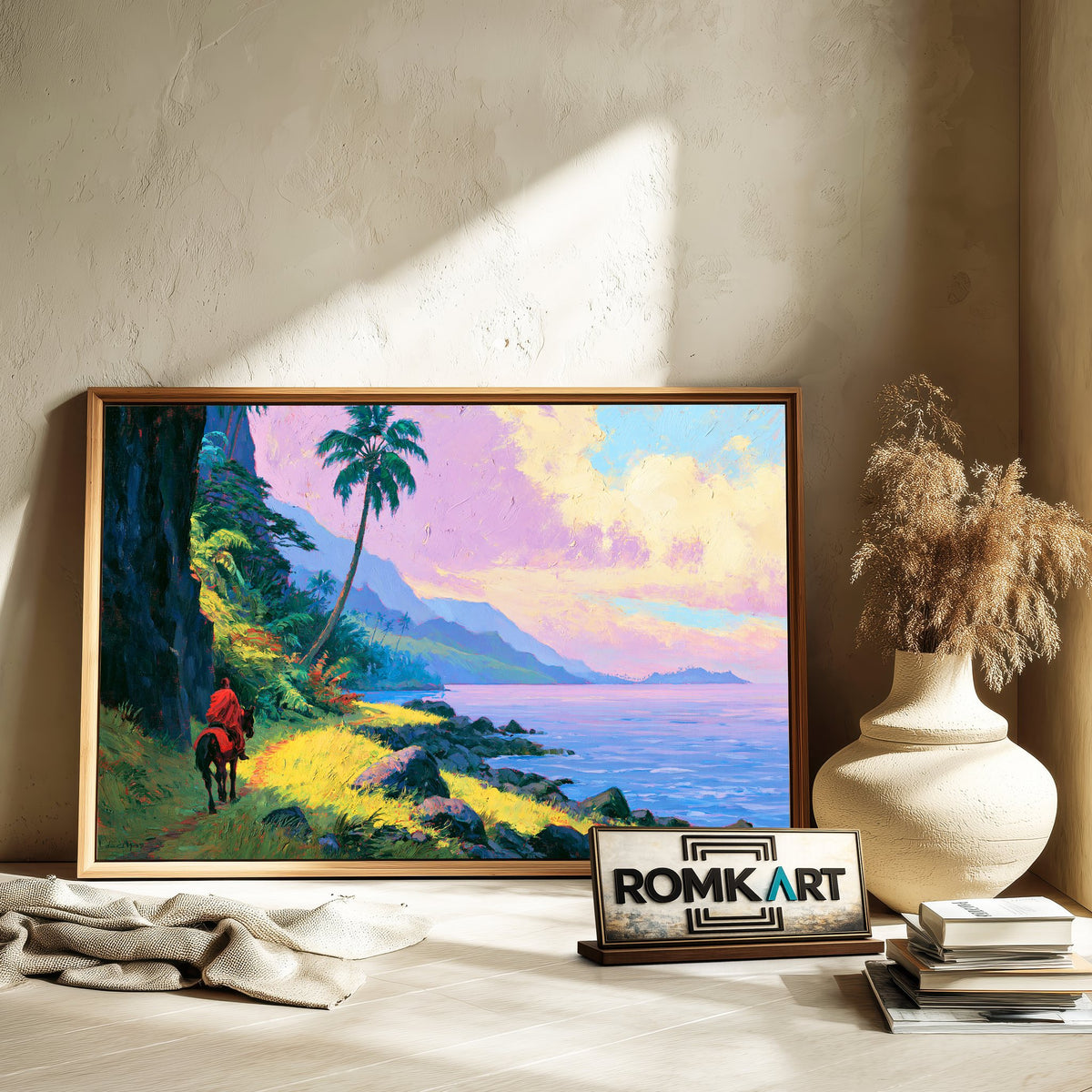 Tahitian Bridle Path Oil Painting - image 6